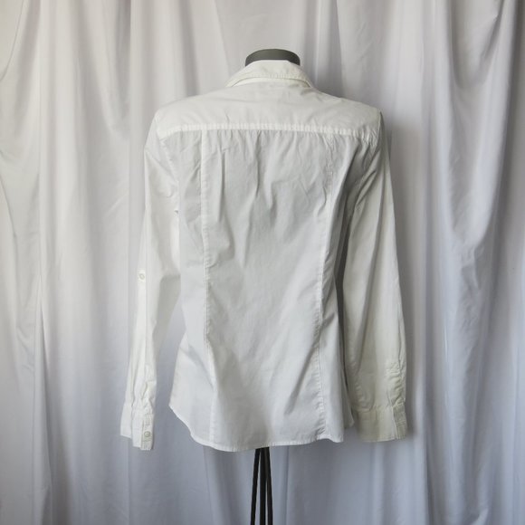 Michael Michael Kors Zip Front White Blouse - Picture 7 of 10